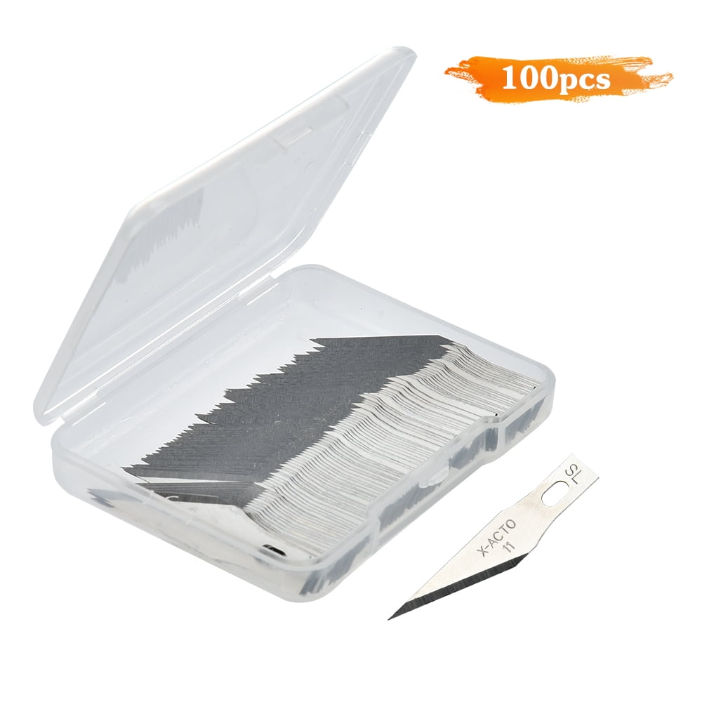 Pack of 100 X Blades No 11 #11 Precision Scoring Craft for Xacto Replacement TOP 