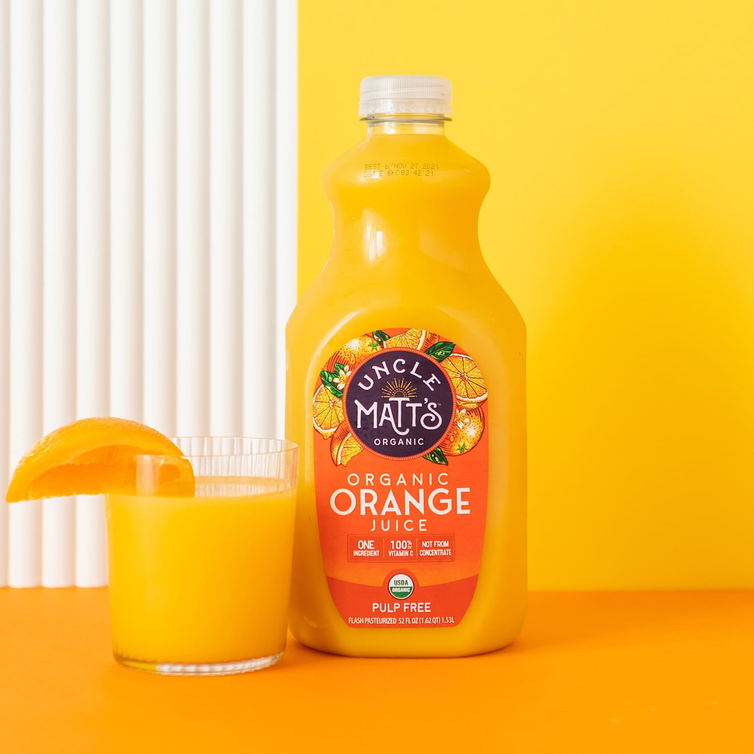 Uncle Matt's Organic Pulp Free Orange Juice, 52 oz