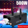 thumbnail image 1 of Machine à Fumée LED Haute Puissance 500W avec Lumière Constante 7 Couleurs (RGB Inclus) – Télécommande et Contrôle Filaire, Design Divisé pour Performances sur Scène, Fêtes à la Maison, Bars, Karaoké et Événements –, 1 of 5