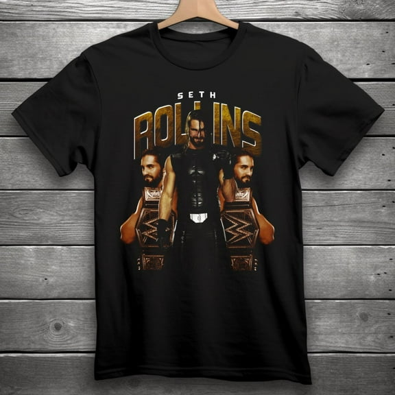 Seth Rollins Wrestling T-Shirt Black S-3XL WWE