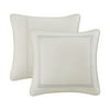 Harbor House Chelsea Traditional Cotton Sateen Euro Sham with Embroidery - Ivory