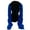 Black hat royal blue, variant on Winter Beanie Hats with Wig Decorations Knitted Hat Full Face Ski Masks