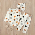 thumbnail image 2 of 4T Winter Clothes Boy Toddler Boy Clothes Ruffled Long Sleeve Three Dress Pumpkin 5T Boy Pants Birthday Boy Outfit, 2 of 9