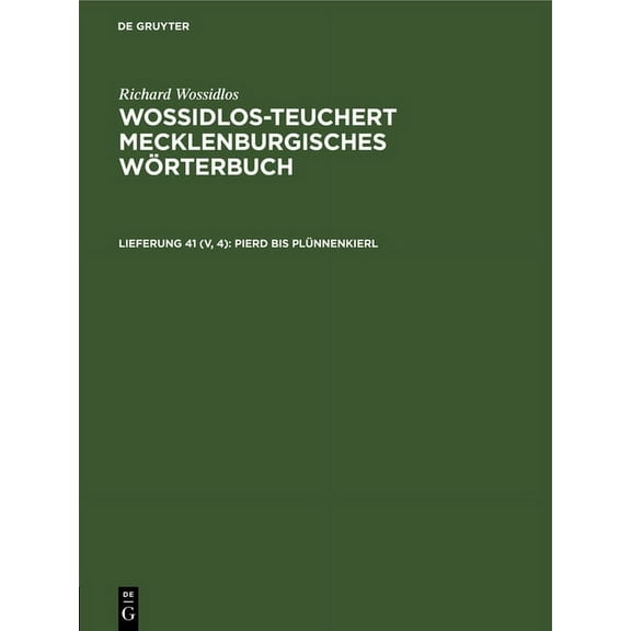 Pierd Bis PlÃ¼nnenkierl, (Hardcover)