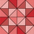 thumbnail image 1 of Ahgly Company Machine Washable Indoor Square Transitional Pastel Red Pink Area Rugs, 4' Square, 1 of 7