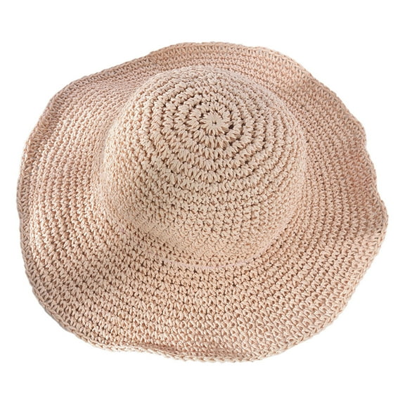 Women's sun hat, Straw, Pink