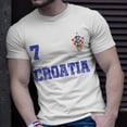 thumbnail image 2 of Croatia Soccer Jersey Number Seven Croatian Flag Football Men Women Tshirt Graphic Print U, 2 of 6