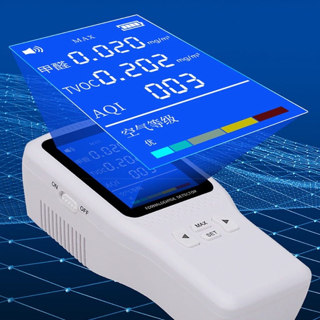 Air Quality Monitor Upgraded Tester for Formaldehyde TVOC AQI Multifunctional Air Gas Detector