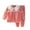 Watermelon Red, variant on Godderr 2pcs Girls Fleece Pajamas Set for Toddler Baby,Kids Lapel Collar Thickening Fall Winter Sleepwear Toddler 2pcs Fleece Loungewear Outfits