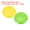 Yellow, Green, variant on Flying Disc 9 Inch 65 Gram Sport Training Disk, Orange, White, 2 Pack