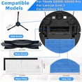thumbnail image 2 of Kit de Accesorios Repuestos para HONITURE G20 / G20 Pro, para Robot aspirador Evol 3, 2 Cepillos principales, 6 cepillos laterales, 6 filtros, 4 Paños mopa., 2 of 5