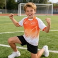 thumbnail image 5 of ITSAME Girls Athletic Outfits 2-Piece Quick-Dry T-Shirt & Shorts Football Training Sport Set White Size 2, 5 of 8