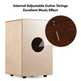 thumbnail image 2 of Tignapoo Birch Wood Cajon Drum - Compact Travel Percussion Instrument for Adults and Kids, Handcrafted Box Drum with Adjustable Snare, Perfect for Musicians and Beginners, 2 of 6