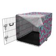 thumbnail image 3 of Strawberry Dog Crate Cover, Repeating Pattern with Abstract Modern Design Summer Fruit, Easy to Use Pet Kennel Cover Small Dogs Puppies Kittens, 7 Sizes, Magenta Grey and Seafoam, by Ambesonne, 3 of 6