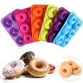 thumbnail image 4 of Kehuo 6-Cavity Silicone Donut Baking Pan Non-Stick Dishwasher Decoration to Ols, Clearance Sales, 4 of 8