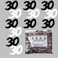 thumbnail image 2 of Confetti Number 30 Black, White - Half Pound (8 oz) - CCL7306, 2 of 8