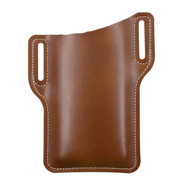 Riñonera Para Teléfono Móvil De 8 Colores Para Hombre, Riñonera De Cuero Pu Portátil, Bolsillo Para Teléfono Móvil Al Aire Libre Para Viajes, Escuela Diaria Advancent AP006915-01