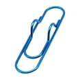 thumbnail image 2 of ZZkhGO Multi-Purpose Metal Pen Clip, Notebook Pen Stand Office Stationery Accessory, Portable Paperclip Multi Functional Pen Buckle for Desk Organizer, Blue, 2 of 6