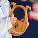 thumbnail image 5 of Arpa de Lira C clave 16-cuerdas madera lira arpa resonancia caja instrumento de cuerda con llave de afinación 3pcs selecciones pegatina Extra conjunto de cuerdas Tomshoo Arpa de Lira, 5 of 6