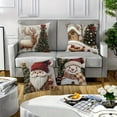 thumbnail image 6 of RBCKVXZ 4 Pcs Christmas Pillow Covers 18x18 Inches Christmas Decorative Throw Pillow Cases with Soft Fabric & Hidden Zipper, 6 of 8