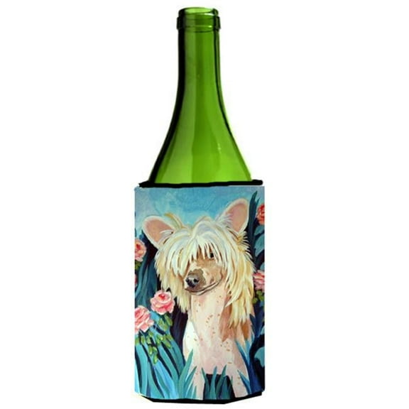 Chinese Crested Wine bottle sleeve Hugger - 24 oz.