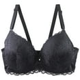thumbnail image 4 of Sakmal Underwire Women Bras Wireless Minimizer Plunge Black Womens Bras L, 4 of 4