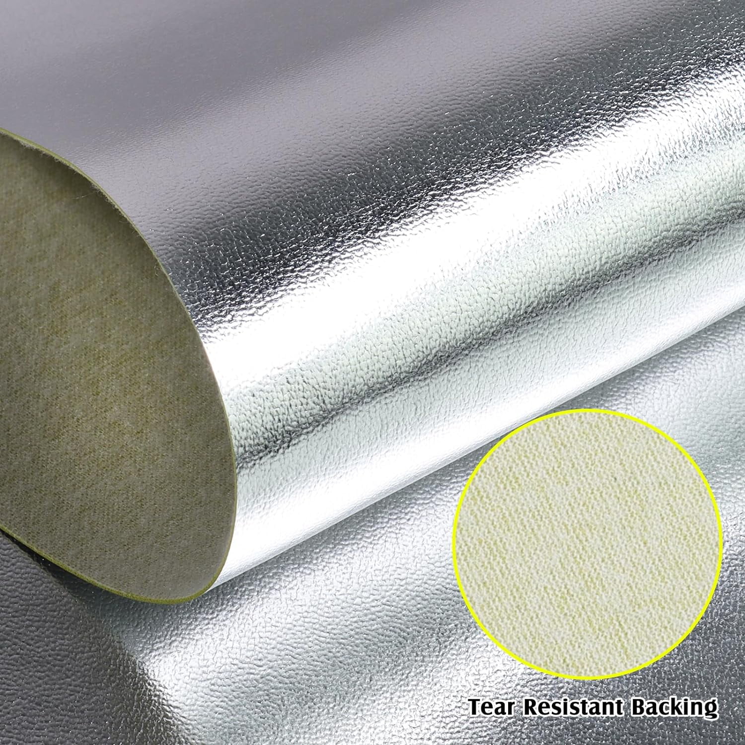 Silver Shiny Leather Fabric, Faux PU Glitter Leather, Lightweight Waterproof for DIY Handmade Bows,Earrings,Bags,Handbag Repair Sofa Seats