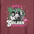thumbnail image 3 of Golden Girls - Have A Golden Christmas - Women's Lightweight French Terry Long Sleeve Shirt, 3 of 5