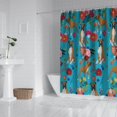 thumbnail image 2 of Dogs with Pioneer Flower Shower Curtain 72"x72" ,Bathroom Decorative Shower Curtains Set with 12 Hooks,Modern Waterproof Washable Shower Curtain, 2 of 6