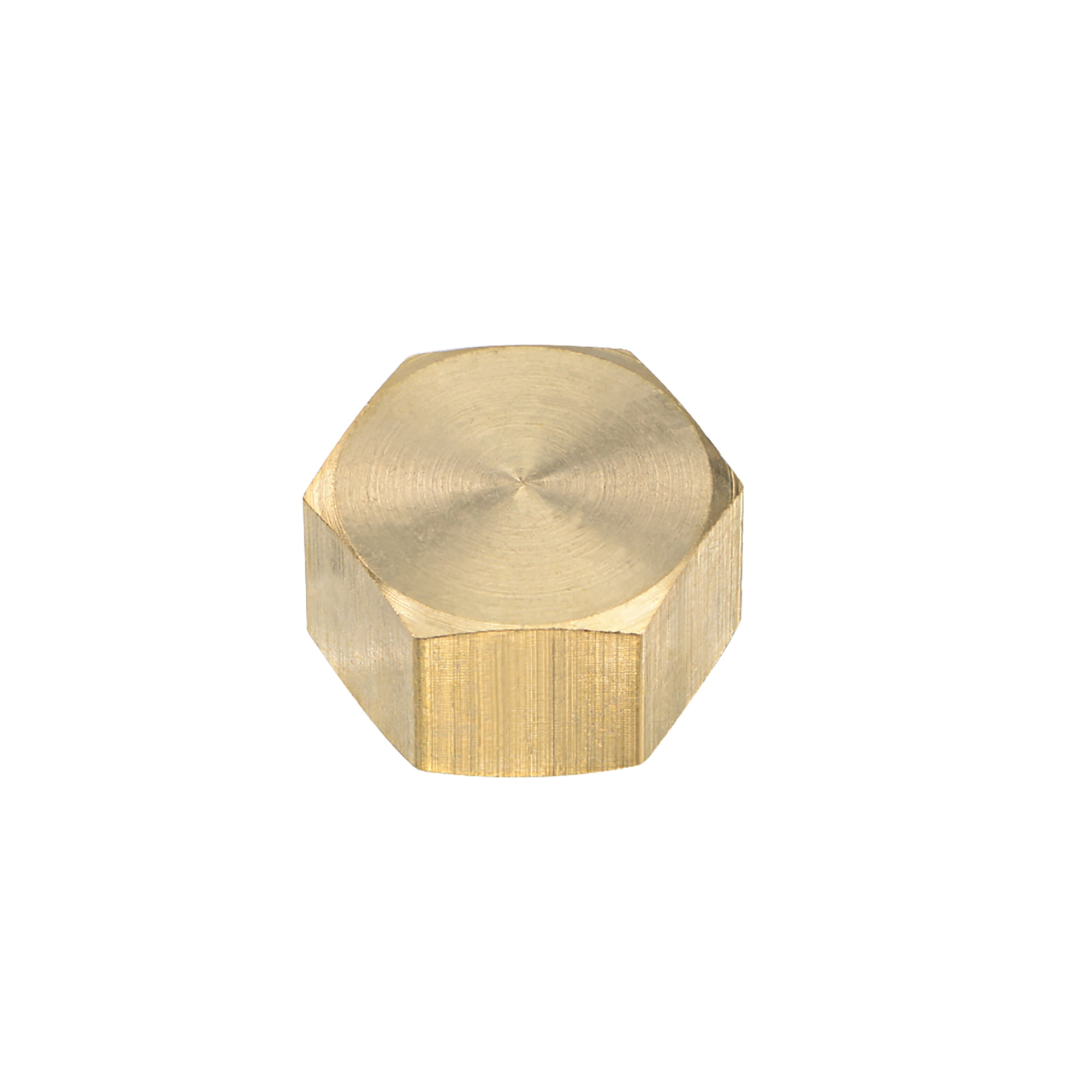 3/8Inch Brass Cap PT 3/8 Female Pipe Fitting Hex Compression Stop
