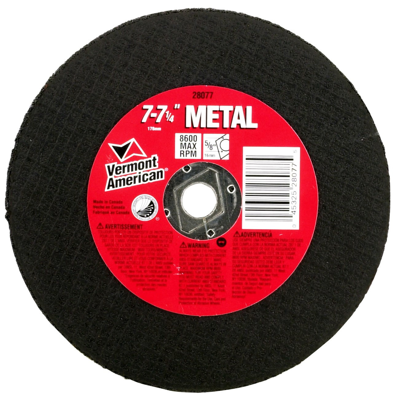 Vermont American 28077 7" To 71/4" Metal Cutting Blade