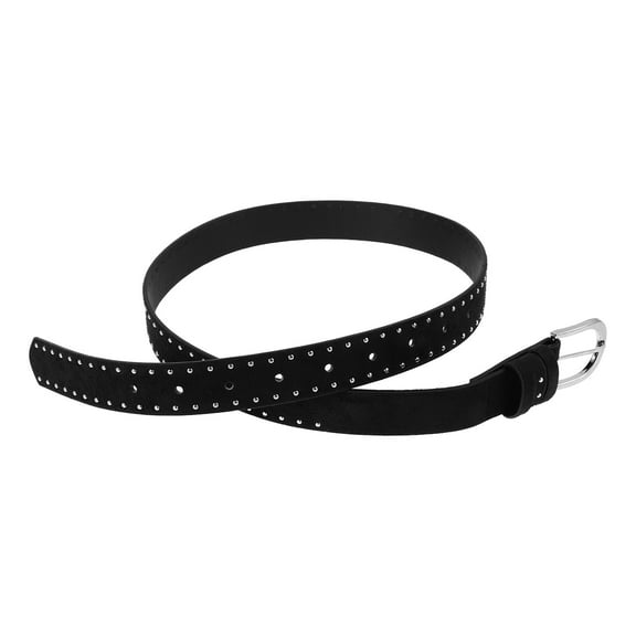 WHAMVOX Women Suede Belt With Rivets Western Style Punk Belt Buckle Zinc Alloy For Waist Jeans Dresses And Costume Unique Fashion Statement