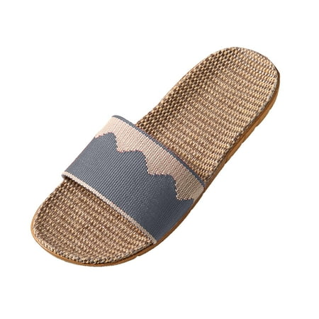 

Qufokar Rubber Boots Men Mens House Slippers Size 14 Men Couples Linen Slip On Flat Slides Indoor Home Color Slippers Causal Fashion Comfortable Beach Shoes