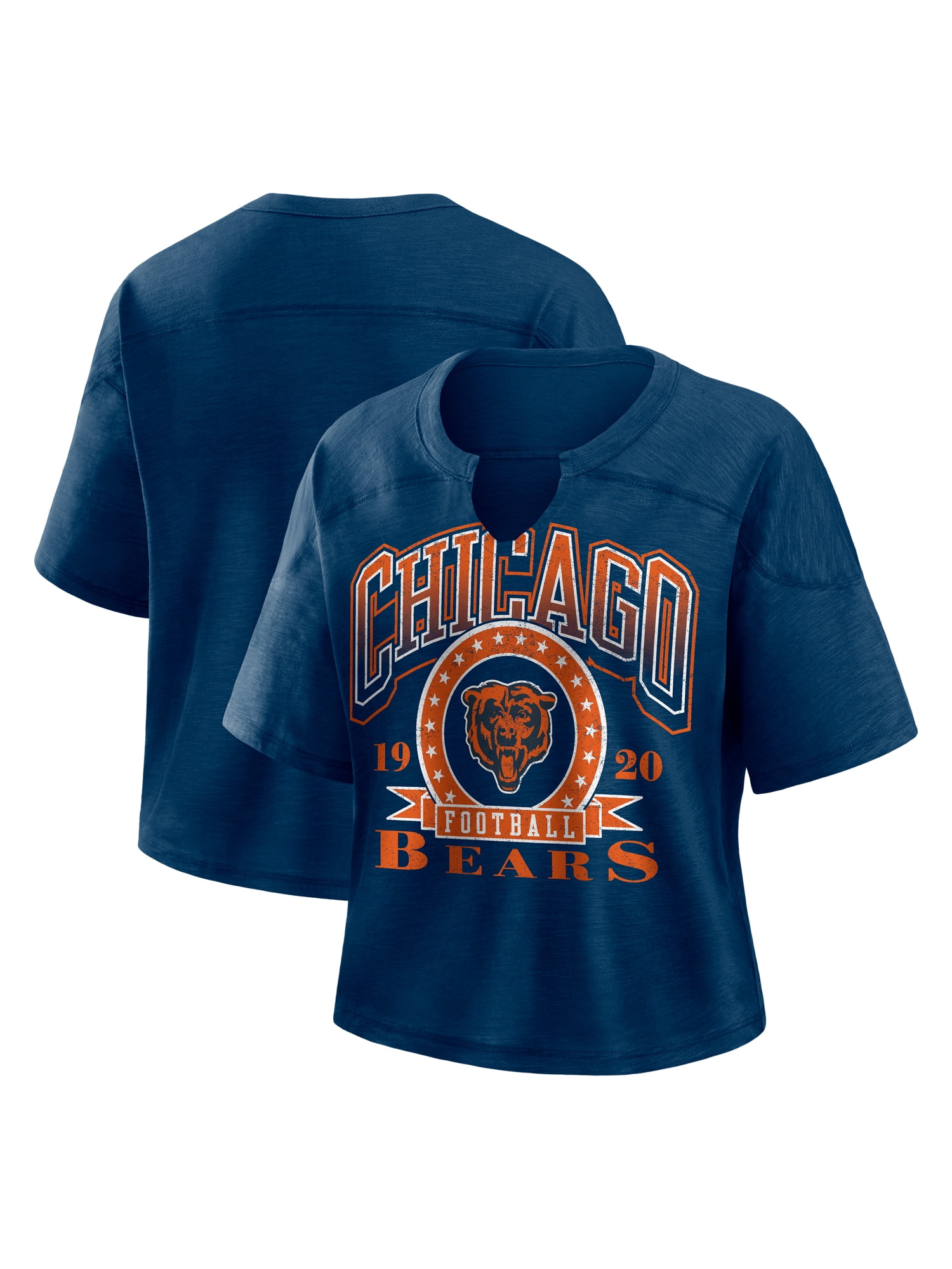 NFL Chicago Bears Women's Cotton Navy Short Sleeve T-Shirt