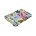 thumbnail image 6 of Kll Fleece Blanket Plush Throw Blanket Cute Dogs Collage,Soft Fuzzy Cozy Flannel Blanket For Couch Sofa Bed.(60"X50"), 6 of 9