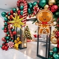 thumbnail image 5 of Globos navideños, globos de Papá Noel, guirnaldas para decoración de fiestas navideñas, decoraciones de cumpleaños para niños, Navidad 2025, globos de látex, 5 of 5