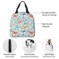 thumbnail image 2 of Kdxio Butterflies Print Insulated Lunch Bag,Reusable Tote Lunch Box for Women Men,Leakproof Cooler Lunch Bags for Work Office Travel Picnic, 2 of 6