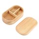 thumbnail image 1 of Caja Bento de madera saludable natural portátil japonesa para el almuerzo de la tienda (rectángulo), 1 of 8