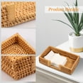 thumbnail image 5 of Tzdxfgl Rattan Napkin Holder for Table, Woven Guest Towel Holder, 9.5" x 5.5" x 2", Natural, 5 of 11
