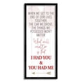 thumbnail image 2 of Stupell Industries What Matters I Had You Romantic Relationship Phrase, 13 x 30, Design by Kim Allen, 2 of 5
