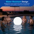 thumbnail image 6 of (4 pack) Merkury Innovations 23.6 in Inflatable LED Beach Ball, Multicolor, Remote-Controlled, 1 pack, 6 of 8