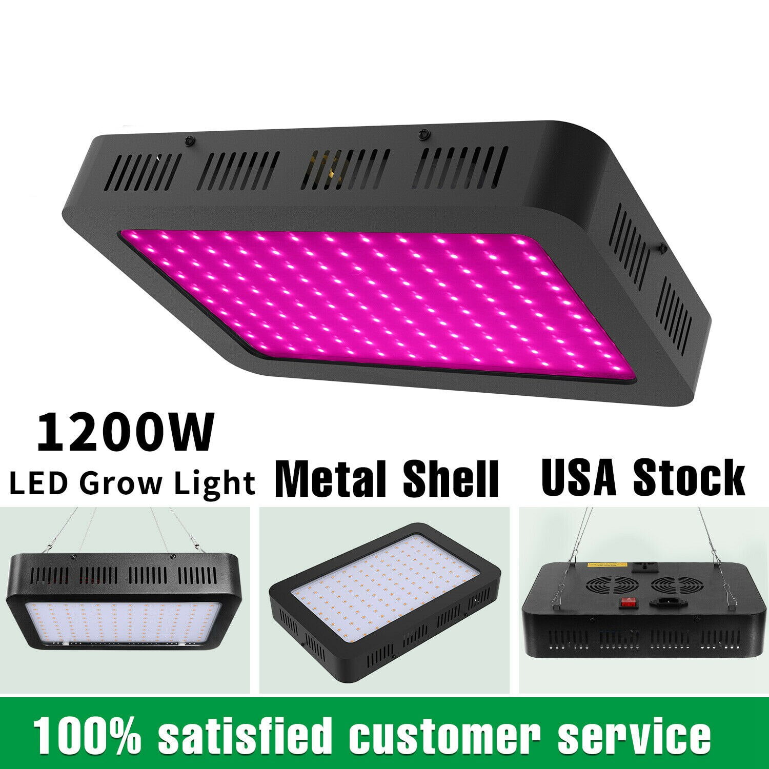 LED Grow Light 600W 1000W 1200W 1800W 2000W 3030SMD Full Spectrum Plants Bloom 
