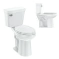thumbnail image 5 of 21" ADA Two-Piece Toilet for Bathroom, Elongated Bowl & Comfort Height Toilet, Powerful Siphon Jet Flush 1.28 GPF, Tall Toilet With Convenience, Standard 12" Rough-In & S-Trap, 5 of 10