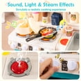 thumbnail image 4 of Patiojoy Kids Play Kitchen Set Chef Pretend Kitchen Playset Toy Kitchen Blue, 4 of 5