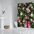 thumbnail image 2 of Waterproof Vintage Floral Rose Shower Curtain 72x72 Inch Boho Style Polyester Unique Shower Curtain for Bathroom Hotel Home Decor with 12 Plastic Hooks, 2 of 5