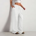 thumbnail image 6 of Womens Sweatpants Women's Solid Casual Pants Straight Leg Lightweight Loose Trousers with Pockets Fashion Clothing, 6 of 6
