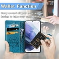 thumbnail image 2 of Wallet Case for Samsung Galaxy S23 Plus, Lovely Cute Cat Dog Embossed Pattern Cartoon PU Leather Flip Folio Cover with Card Slots Cash Holder Kickstand Magnetic Secure Clasp Shockproof Case,Blue, 2 of 12