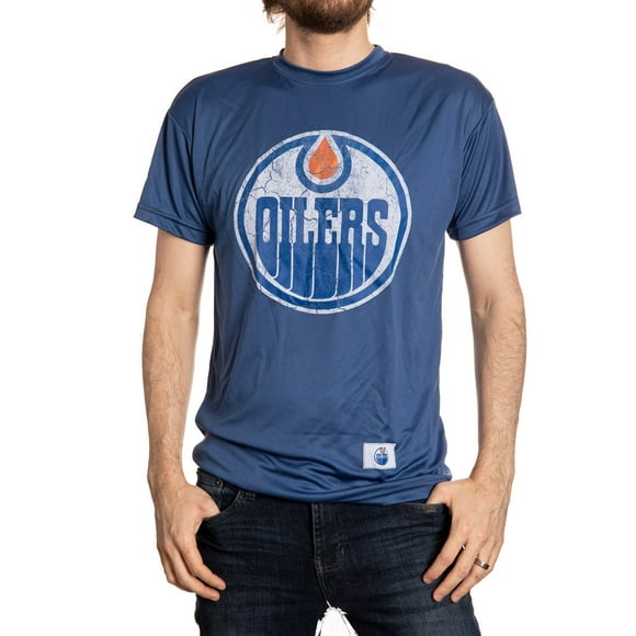 Edmonton Oilers Short Sleeve Trashguard - Logo en Détresse