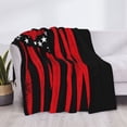 thumbnail image 3 of Fotbe Nautical American Flag Manta de Franela con Estampado, Manta Ultrasuave para Cama, Sofá, Auto, Hipoalergénica y Antibolitas-50"x40", 3 of 6