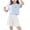 Light Blue, variant on Fnooota Girls Athletic Outfit Sets Size 14-16, Short Sleeve 2 Piece Running Summer Activewear Clothing Sets Beige Size 14-16